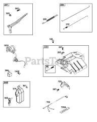 Briggs & Stratton 25T237-0347-H5 - Briggs & Stratton Horizontal Engine Controls Group