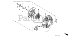 Honda GX340 K1 QXC9/A (GC05) - Honda Engine, Made in Japan (SN: GC05-3600001 - GC05-9999999) RECOIL STARTER