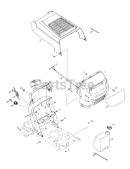 Yard Machines 13AM762F052 - Yard Machines Lawn Tractor (2008) (Walmart) Hood &amp; Control Assembly 762 &amp; 772