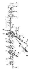 Echo GT-2400 - Echo String Trimmer (Original Version) Carburetor  S/N: 001001-103574