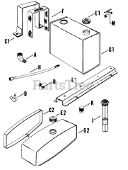 Kohler K662-33522 - Kohler K-Series Engine, Made for Whitman & Robinson, 24hp, 17kW Fuel Tank 022500633