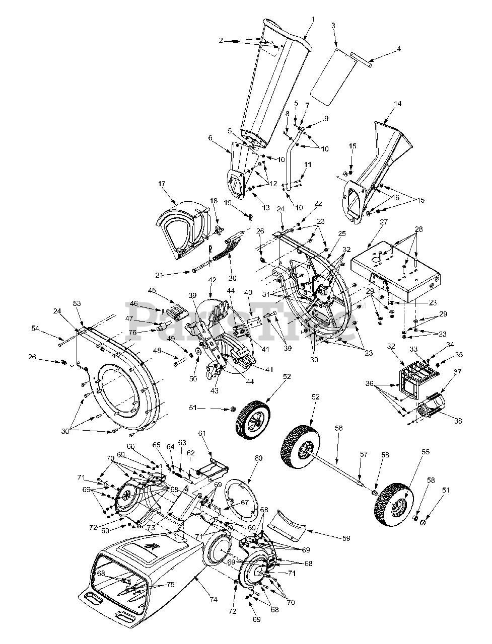Yard Machines 24A464B062 Yard Machines Chipper Shredder (2000