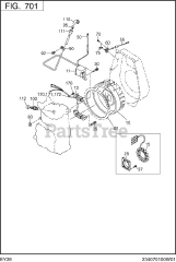 Subaru Robin EY280BS7270 (EY28) - Subaru Robin Engine 701 Electric Device