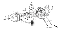 Honda GX270 HA (GCAB) - Honda Engine, Made in Japan (SN: GCAB-1000001 - GCAB-1999999) CYLINDER HEAD