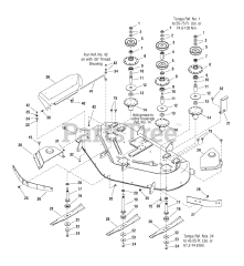 Craftsman 107.277880 (2690640) - Craftsman ZTS7500 Series 44" Zero-Turn Mower, 20hp Kohler (2007)