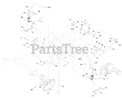 Exmark RAX691GKA524A3 - Exmark 52" Radius X-Series Zero-Turn Mower, Kawasaki FX691V (SN: 402082300 - 404314158) (2018) Motion Control Assembly