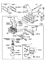 Cub Cadet M54-KW (53AI8CT4050) - Cub Cadet 54" Tank Zero-Turn Mower, 25hp Kawasaki Kawasaki FH721V-BS24 Carburetor