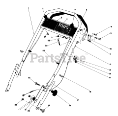 Toro 20705 - Toro Walk-Behind Mower (SN: 002000001 - 002999999) (1982)