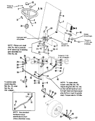 Simplicity 1692439 - Simplicity Landlord 44" Garden Tractor, 16hp Steering Group