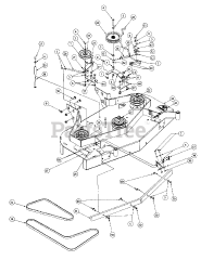 MTD 55AE231S195 - MTD Pro Walk-Behind Mower (2000)