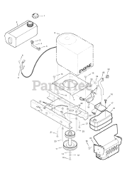 Briggs & Stratton 385002x190B (7800293) - Briggs & Stratton 38" Lawn Tractor (2007) Engine Mount