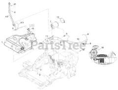 Exmark LZE751CKA524A2 - Exmark 52" Lazer Z E-Series Zero-Turn Mower, Kawasaki FX (SN: 404314159 - 406294344) (Rev B) (2019) Fuel Assembly