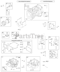 Briggs & Stratton 28S777-1144-E1 - Briggs & Stratton Vertical Engine Crankcase Cover/Sump, Crankshaft, Cylinder, Piston/Rings, Connecting Rod