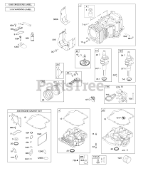 Briggs & Stratton 31R777-0010-B1 - Briggs & Stratton Vertical Engine CAMSHAFT,CRANKSHAFT &amp; COUNTER BALANCE, CYLINDER, ENGINE SUMP &amp; BREATHER, LUBRICATION, PISTON, RINGS, CONNECTING ROD