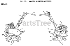 Weed Eater WE F550 J - Weed Eater Tiller (1998)
