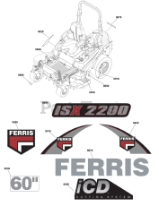 Ferris ISX 2200 (5902079) - Ferris ISX2200 Series 60" Zero-Turn Mower, 26hp Kawasaki