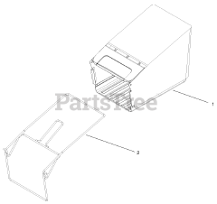 Toro 20814 - Toro 48cm Recycler Walk-Behind Mower (SN: 210000001 - 210999999) (2001) Rear Bagger Assembly