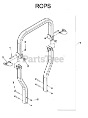 Husqvarna iZ 5223 (968999526) - Husqvarna 52" Zero-Turn Mower (2006-08) PROTECTION FRAME