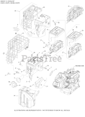 Kohler CH255-3158 - Kohler Command PRO Twin Engine, Basic Version, 5.5hp, 4kW 11 Exhaust