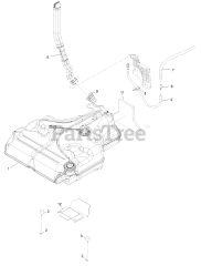 Exmark LZX940EKC606T0 - Exmark 60" Lazer Z X-Series Zero-Turn Mower, Kohler ECV940 (SN: 316000000 - 399999999) (2016) Fuel Assembly