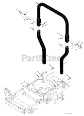 Scag STC48V-25CV - Scag Tiger Cat 48" Zero-Turn Mower, 25hp Kohler (SN: G2700001 - G2799999) STC Foldable Roll-Over Protection System