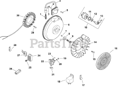 Kohler CH15-44518 - Kohler Command PRO Single Engine, Basic Version, 15hp, 11.2kW Ignition/Electrical 5-27-285