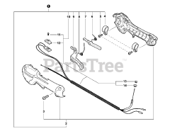 Echo SHC-225 - Echo Shaft Hedge Trimmer (SN: S85411001001 - S85411999999) Throttle Control S/N: S85411008113 - S85411999999