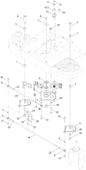 Toro 74793 (SW 5425) - Toro 54" TimeCutter Zero-Turn Mower (SN: 316000001 - 316999999) (2016) Steering Gear Assembly