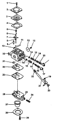 Echo PP-800 - Echo Pole Saw (Type 1) Carburetor  S/N: 055505 - 501000