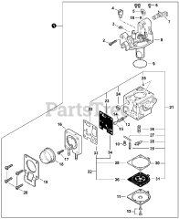 Echo PB-255 LN - Echo Handheld Blower (SN: P35012001001 - P35012999999)