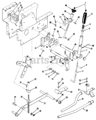 Toro 01-10K802 (C-105) - Toro Garden Tractor (1981) Lift Linkage