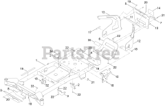 Toro 76440 TA (MR 4800) - Toro 48" Titan Zero-Turn Mower (SN: 417200000 - 417399999) Frame Assembly