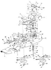 MTD 190-803-000 - MTD Mower Deck Assembly Only (1988)