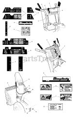 Simplicity 11570 E (1694849) - Simplicity 28" Snow Thrower, 11.5hp