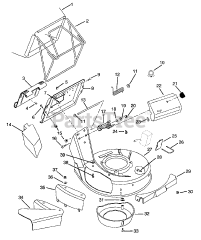 Ariens 911071 (DLM 227 SP) - Ariens 21" Self-Propelled Walk-Behind Mower, 6hp Tecumseh (SN: 001501 & Above)