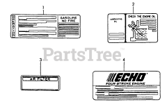 Echo TP-3000 - Echo Trash Pump Label