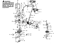 Weed Eater SE 150 - Weed Eater Edger, Electric TRIMMER ASSEMBLY