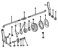 Cub Cadet Accessory - Cub Cadet PTO, Engine Driven 3 Spindle - Engine Drive Power Take-Off - S/N 65458 To 400,000