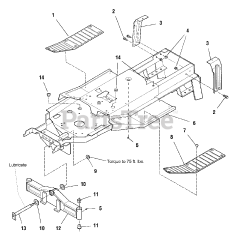 Simplicity 1692702 - Simplicity Landlord 50" Garden Tractor, 18hp Frame &amp; Front Axle