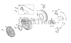 Briggs & Stratton 359447-0120-E1 - Briggs & Stratton Horizontal Engine Flywheel, Ignition, and Starter Group