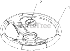 Yard Machines 13BC762F000 - Yard Machines Lawn Tractor (2017) Steering Wheel