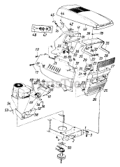MTD 132-700-000 - MTD Lawn Tractor, Style 9 (1992)