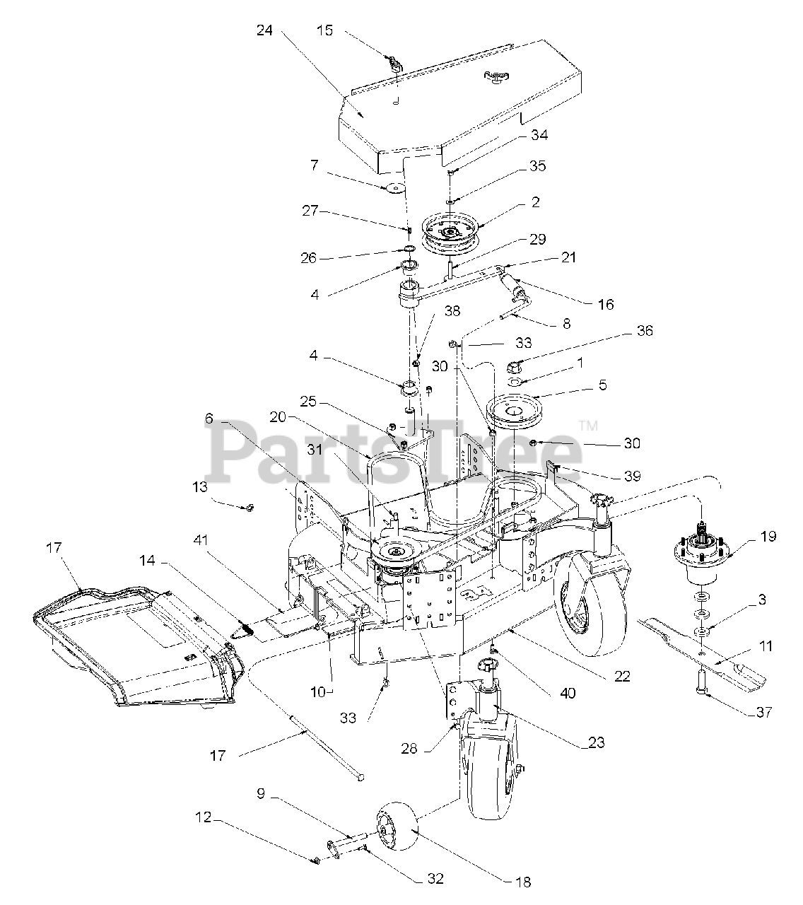 Great Dane 994604 (GSRKA1934S) Great Dane Surfer WalkBehind Mower