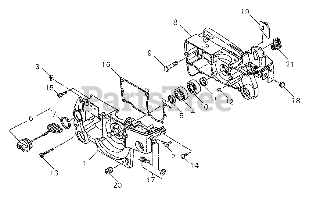 Shindaiwa 400 Shindaiwa Chainsaw Crankcase Components Parts Lookup