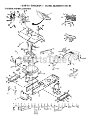 Poulan 418144 - Poulan Lawn Tractor (2006-12)