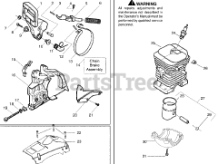 Husqvarna 137 - Husqvarna Chainsaw (2009-03) Parts Lookup with Diagrams