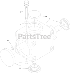 Toro 72028 (7500-D) - Toro 60" Z Master Zero-Turn Mower, Rear-Discharge Deck (SN: 416262337 - 416288793) Gear Box Assembly No. 130-8659