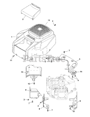 Cub Cadet RZT-L42 (17AFCACS010) - Cub Cadet 42" RZT Zero-Turn Mower (2013) Kohler SV715-3027 Blower Housing &amp; Baffles