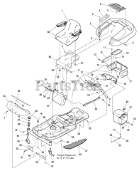 Craftsman 107.277700 (2277700) - Craftsman ZT7000 Series 50" Zero-Turn Mower, Hydro, 18hp (2004)