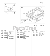 Briggs & Stratton 58E447-0411-E2 - Briggs & Stratton Horizontal Engine Oil Pan